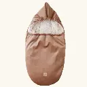 Nid d'ange imperméable en velours pour siège auto Beige - Babyly 1 .webp