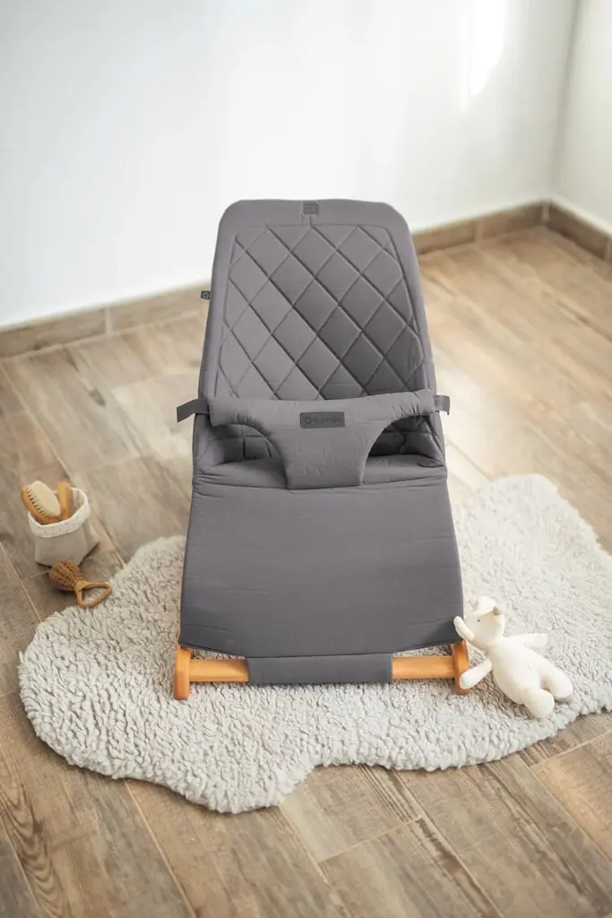 Hamac en bois de hêtre pour bébé Gris - Olmitos 5.webp