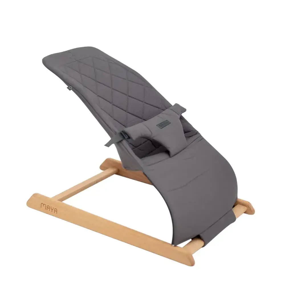 Hamac en bois de hêtre pour bébé Gris - Olmitos 1.webp