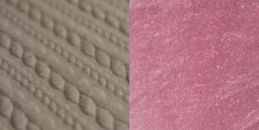 Jersey matelassé motif torsade taupe - Mouton Rose.webp