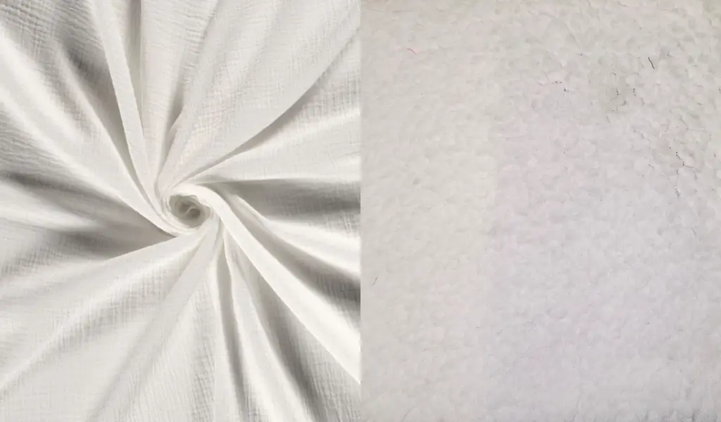 Gaze de coton Blanc Cassé - Mouton Blanc.webp