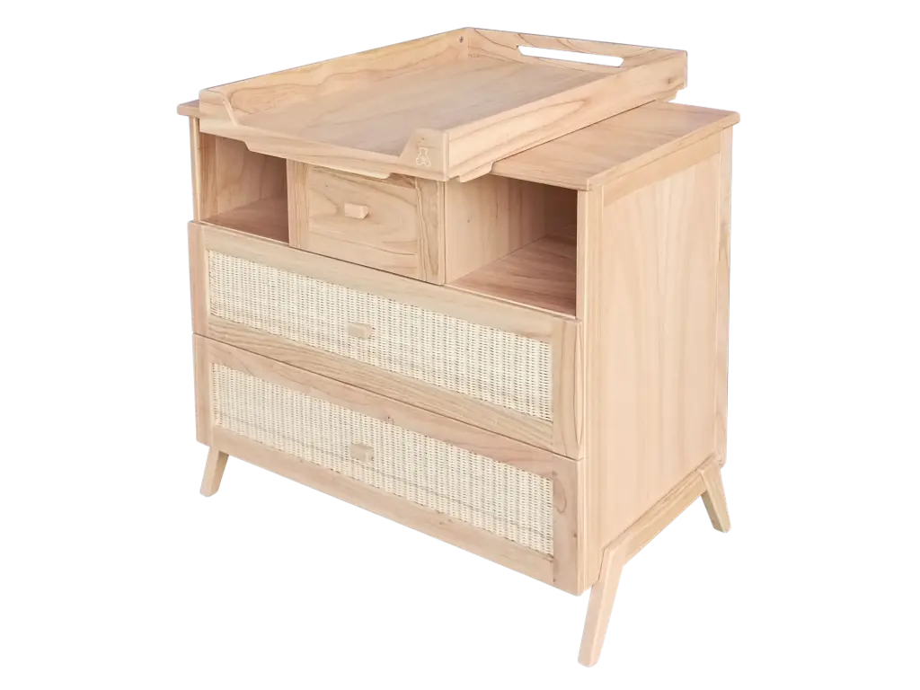 Box à langer bébé - LEO Bois naturel - Théo bébé