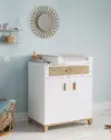 Commode bébé - NAMI Tressage Rotin Neige -Théo bébé