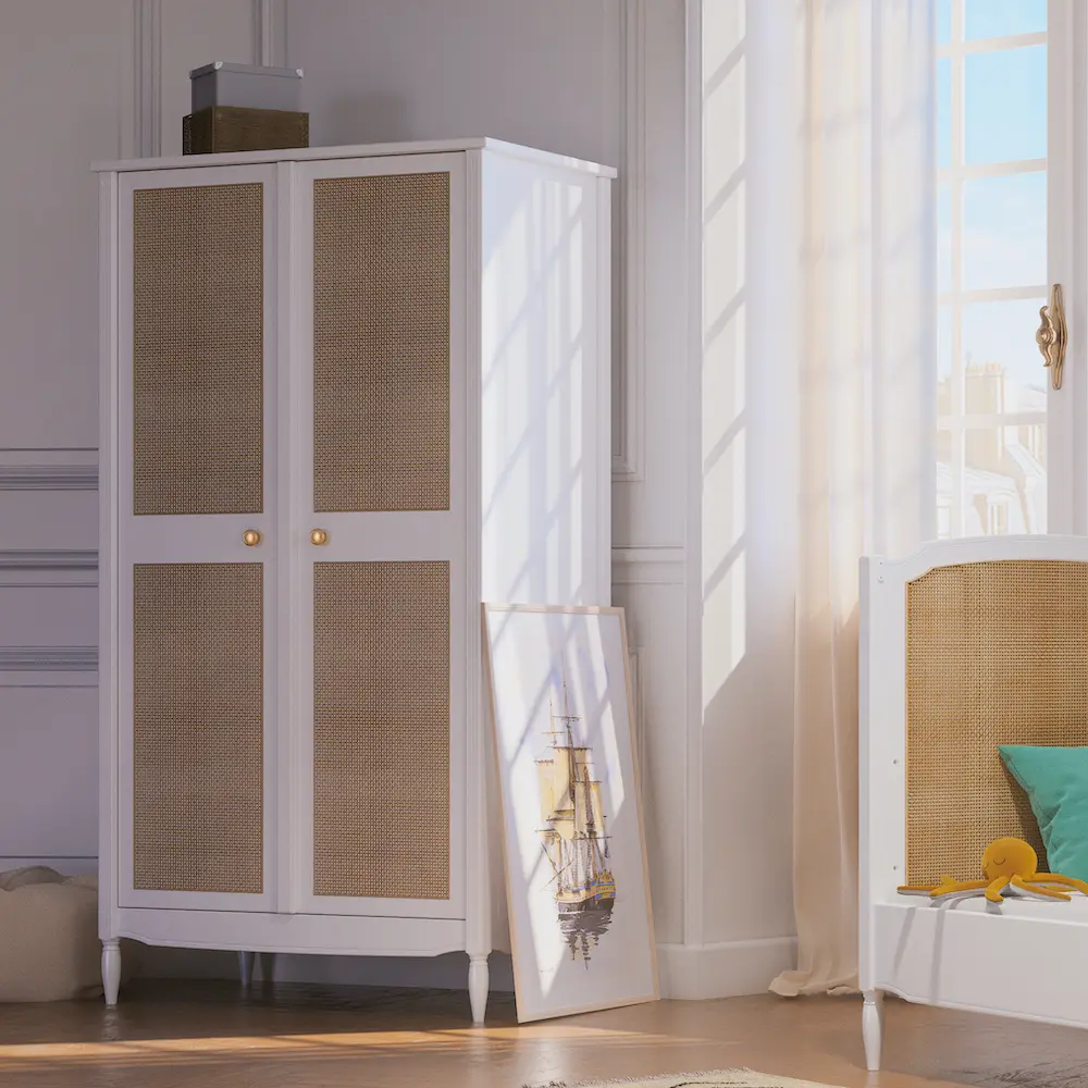 Armoire bébé - HERMIONE Neige - Théo bébé