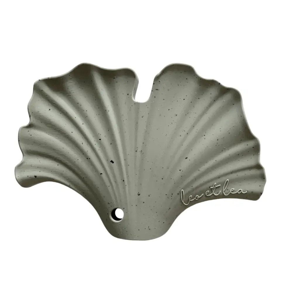 Hochet de dentition Gingko en silicone - Léo et Léa