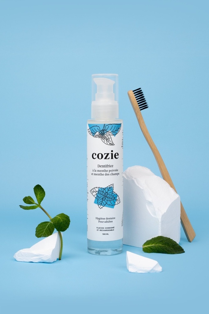 Cozie - Dentifrice à la menthe poivrée & à la menthe des champs – 100ml