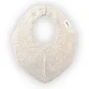 Bavoir tricoté pour bébé en coton biologique Ivoire - Saga Copenhagen  