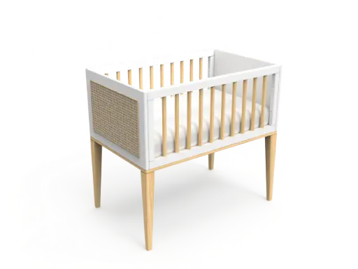 [NAM01601] Berceau bébé - Nami Tressage Rotin Neige - Théo bébé