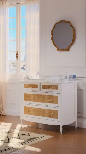 [HER02401] Commode bébé - HERMIONE Neige - Théo bébé