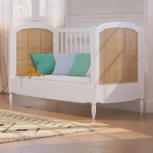 Kit Sofa évolutif 60x120 / 70x140 - HERMIONE Neige – Théo Bébé