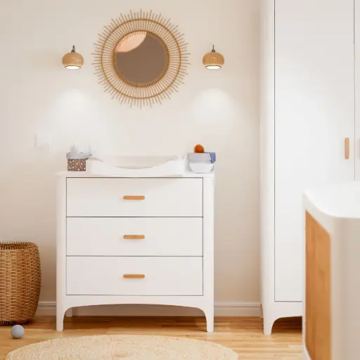 [NEE02401] Commode bébé - Néré Neige - Nouveauté 2026 - Théo Bébé
