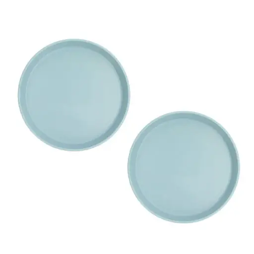 Lot de 2 assiettes bleu clair / rose clair / sauge – Tutete