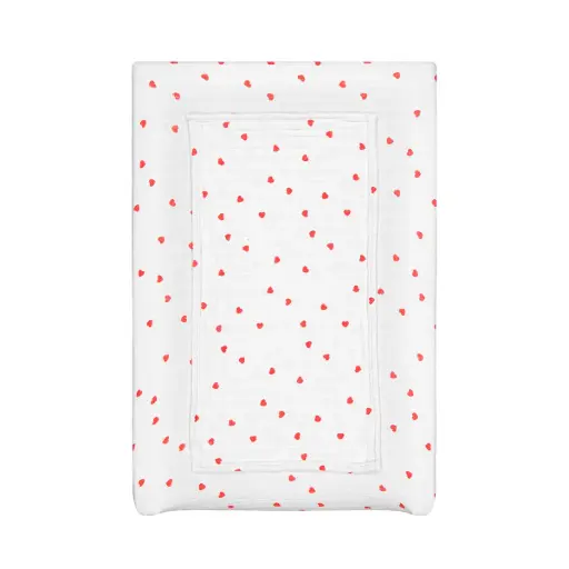 [ART000000725] Housses de matelas à langer Fanny Coeur rouge - Rose in April